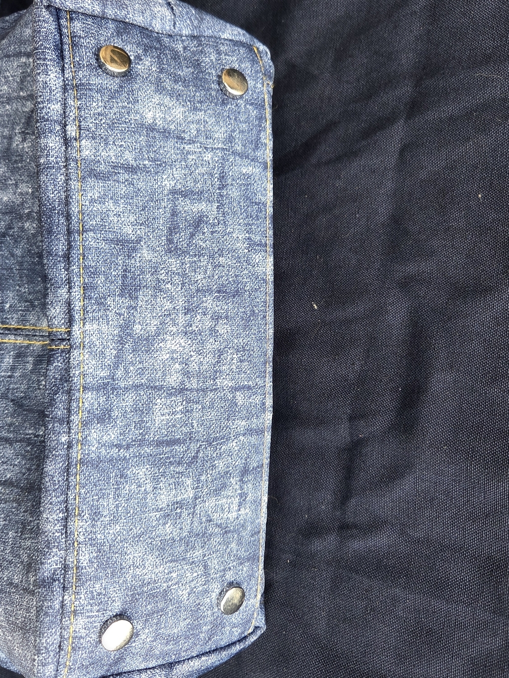 Casual Denim-Effect Blue Crossbody Bag - Everyday Hands-Free Carry - Picture 16 of 16